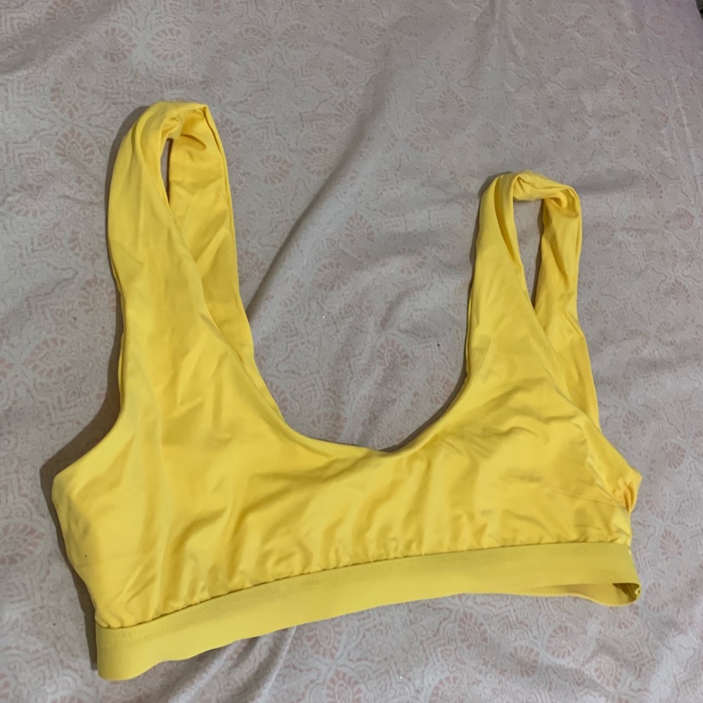 Yellow bikini top